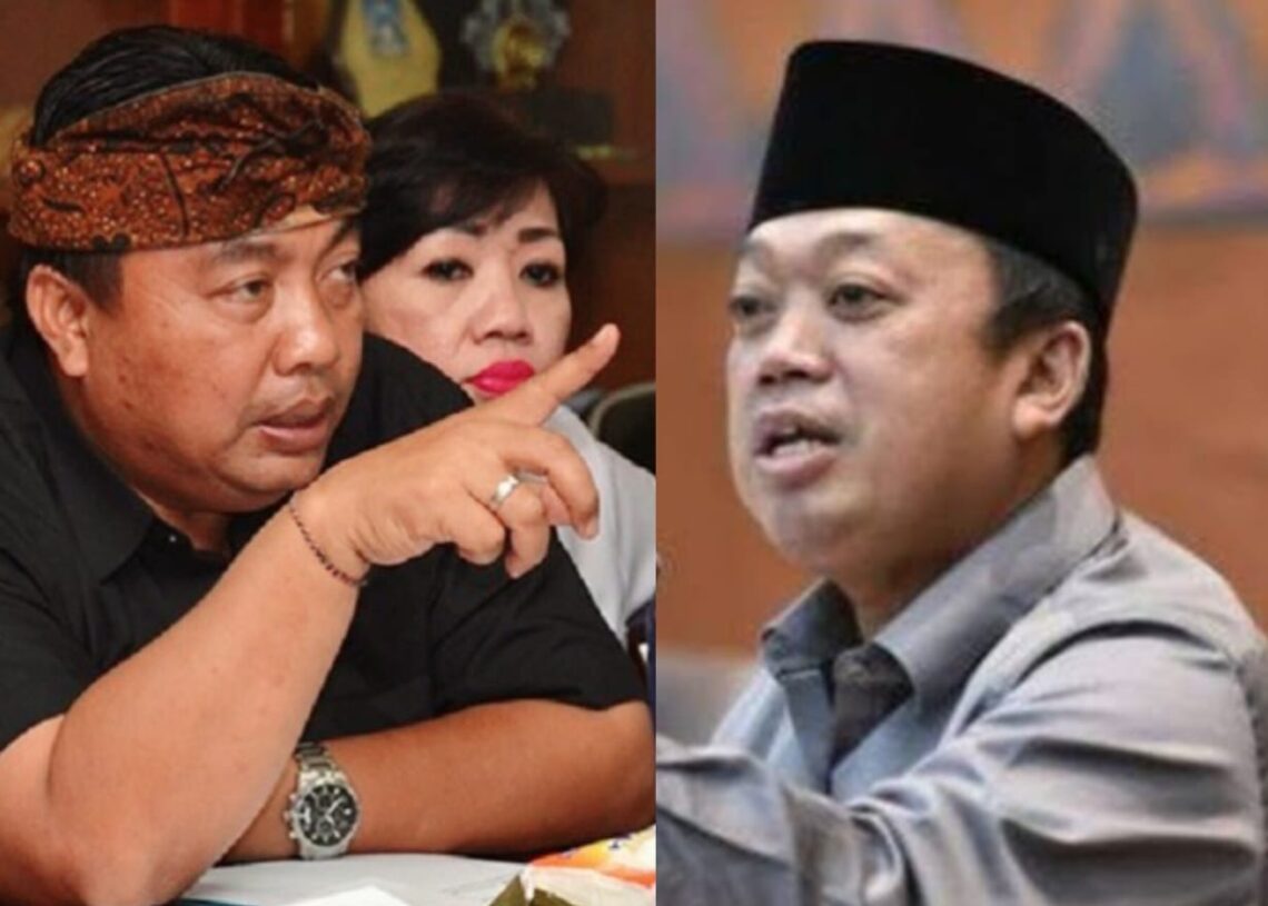 Kolase: I Nyoman Parta (kiri) dan Menteri ATR/BPN Nusron Wahid. -IST
