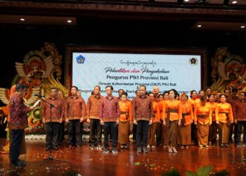 Susunan Pengurus PWI Provinsi Bali Masa Bakti 2025-2030. -IST/Balitopik.com