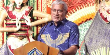 Kepala BNN RI Komjen Pol. Marthinus Hukom saat silaturahmi di Rumah Jabatan Gubernur, Senin (14/7/2025). Balitopik.com