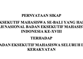 PERNYATAAN SIKAP: BEM se-Bali Mundur dari BEM SI Kerakyatan. -Balitopik.com