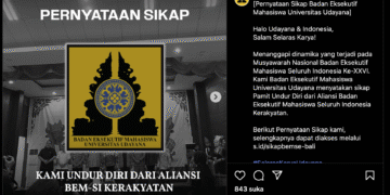 Tangkap layar Instagram BEM UNUD
