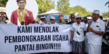 Gedung Ilegal Pantai Bingin Dibongkar, PMKRI Denpasar: Selama Ini Dibiarkan? Foto: IST