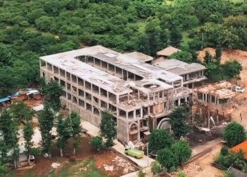 Gedung megah di Pecatu yang diduga langgar hortikultura. -Tangkap layar Instagram @moscowcabangbali.
