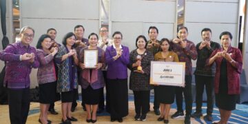 Ny. Putri Suastini Koster dan Tim Pembina Posyandu Provinsi Bali. -IST/Balitopik.com