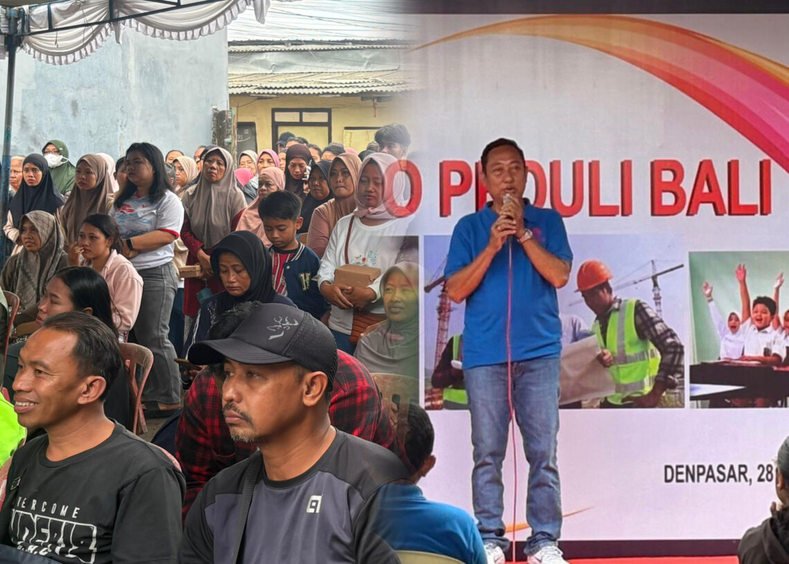 Ketua DPD Gapeksindo Provinsi Bali, Ir. H. Masruh S.T saat memberikan sambutan. -Balitopik.com