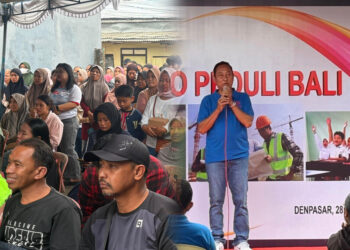 Ketua DPD Gapeksindo Provinsi Bali, Ir. H. Masruh S.T saat memberikan sambutan. -Balitopik.com