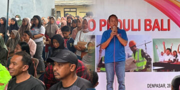 Ketua DPD Gapeksindo Provinsi Bali, Ir. H. Masruh S.T saat memberikan sambutan. -Balitopik.com