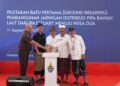 Groundbreaking Pembangunan Jaringan Distribusi Pipa Bawah Laut. -IST/Balitopik.com