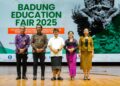 Bupati Badung I Wayan Adi Arnawa dan Ketua DPRD Badung I Gusti Anom Gumanti saat membuka Badung Education Fair Tahun 2025. -IST/Balitopik.com