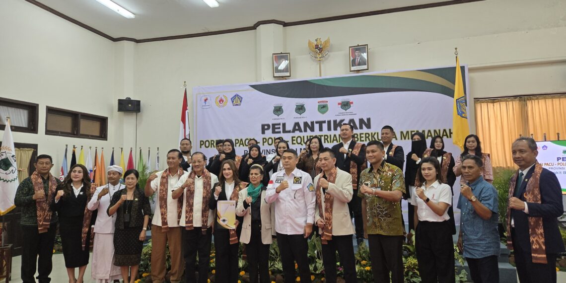Pelantikan pengurus baru Pordasi Bali periode 2025-2029. -Balitopik.com