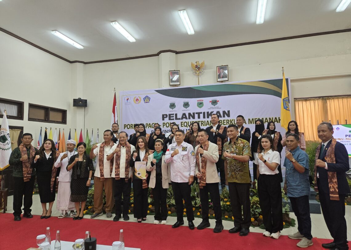 Pelantikan pengurus baru Pordasi Bali periode 2025-2029. -Balitopik.com