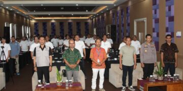 Jawa Pos TV Bali dan BMKG Wilayah III Denpasar menggelar Pelatihan Peningkatan Kapasitas Jurnalis Peliputan Bencana di Denpasar, Sabtu, (4/10/2025). -Balitopik.com
