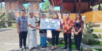 BRI Cabang Gianyar Dukung Pelestarian Budaya Lewat Bantuan Pembangunan Bale Paselang di Pura Puseh Sumampan. -IST/Balitopik.com