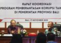 Gubernur Bali, Wayan Koster (kiri) dan Ka. Satgas V.2. Korsup. Wilayah V KPK RI, Nurul Ichsan Al Huda. -Balitopik.com