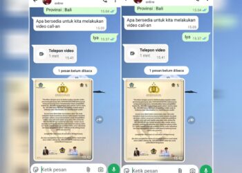 Percakapan aksi penipuan giveaway yang mengatasnamakan Gubernur Bali Wayan Koster. -Bakitopik.com