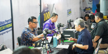 Imigrasi Ngurah Rai saat melaksanakan Eazy Passport dan Eazy Stay Permit di Discovery Mall Bali. -IST/Balitopik.com