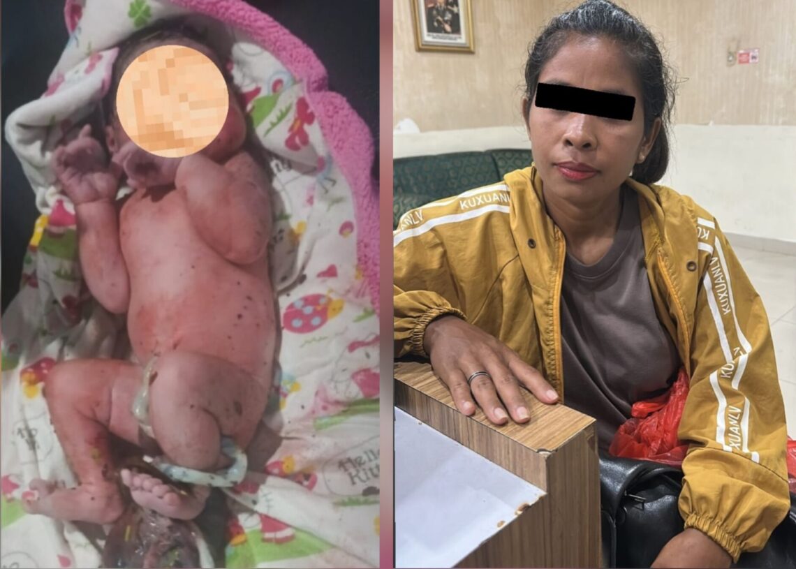 Kolase: Terduga pelaku pembuang bayi yang ditemukan di Kelurahan Benoa, Kecamatan Kuta Selatan, Badung pada Senin, (15/12) kemarin. -IST/Balitopik.com