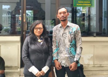 Kuasa hukum Pemohon Eksekusi Siti Sapurah, S.H atau akrab disapa Ipung di Pengadilan Negeri Denpasar. -IST/Balitopik.com