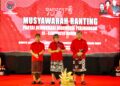 Ketua DPC PDI Perjuangan Kabupaten Badung I Nyoman Giri Prasta, Sekretaris I Wayan Adi Arnawa dan Bendahara Bagus Alit Sucipta. -Balitopik.com