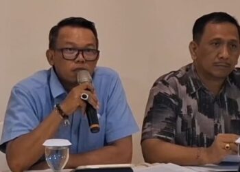 Kakanwil BPN Provinsi Bali I Made Daging (kiri) dan kuasa hukumnya Gede Pasek Suardika. -IST/Balitopik.com