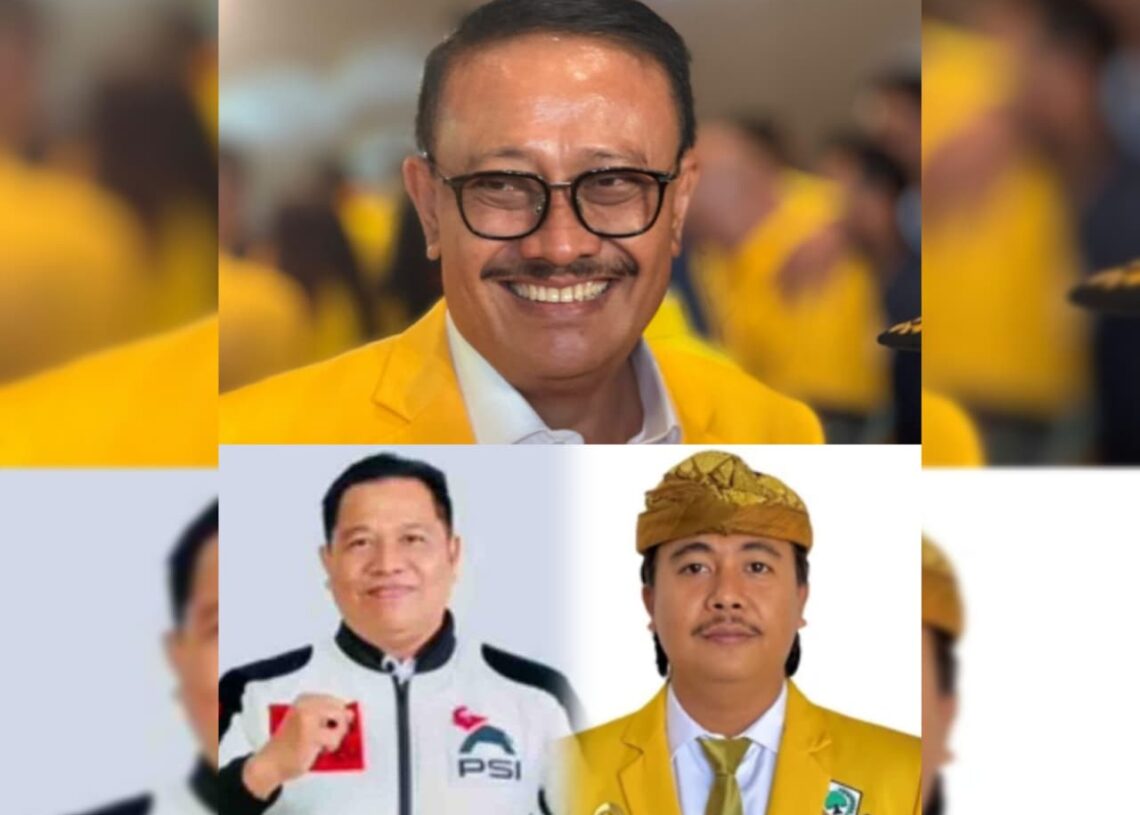 Kolase: Gde Sumarjaya Linggih alias Demer, I Wayan Suyasa dan I Putu Sika Adi Putra. -Balitopik.com
