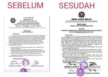 File keputusan Paruman Desa Adat Selat Karangasem. -Balitopik.com