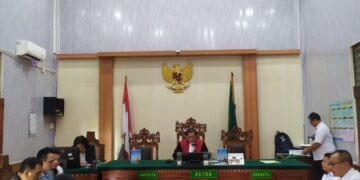 Suasana Sidang replik kasus Kanwil BPN Bali Made Daging. -Balitopik.com
