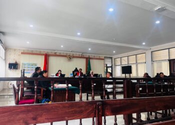 PAS saat sidang dengan agenda pemeriksaan terdakwa. -Balitopik.com