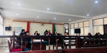 PAS saat sidang dengan agenda pemeriksaan terdakwa. -Balitopik.com