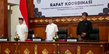 Rapat Koordinasi P4GN Wilayah Provinsi Bali Tahun 2026 di Gedung Wiswa Sabha Utama, Kantor Gubernur Bali. -Balitopik.com