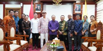 Gubernur Bali Wayan Koster menerima audiensi jajaran Nawa Cita Pariwisata Indonesia (NCPI) Provinsi Bali. -Balitopik.com