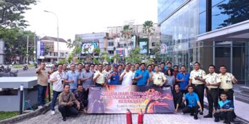 BRI Branch Office Kuta Simulasi Hadapi Kebakaran