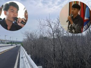 Kolase: Ketua BEM FH UNUD, I Gusti Agung Roman Kertajaya (kanan) dan Kepala Bidang Kajian Aksi Strategis BEM FH UNUD, Ida Bagus Gede Permana Putra. -Balitopik.com