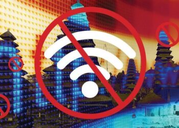 Ilustsrasi larangan internet saat Nyepi di Bali. -IST