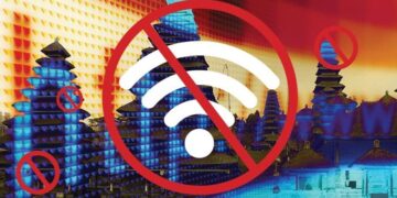 Ilustsrasi larangan internet saat Nyepi di Bali. -IST