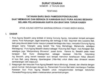 Tangkap layar Surat Edaran Gubernur Bali Nomor 2 Tahun 2026. -BALITOPIK.COM