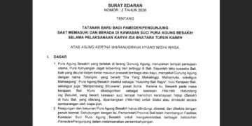 Tangkap layar Surat Edaran Gubernur Bali Nomor 2 Tahun 2026. -BALITOPIK.COM