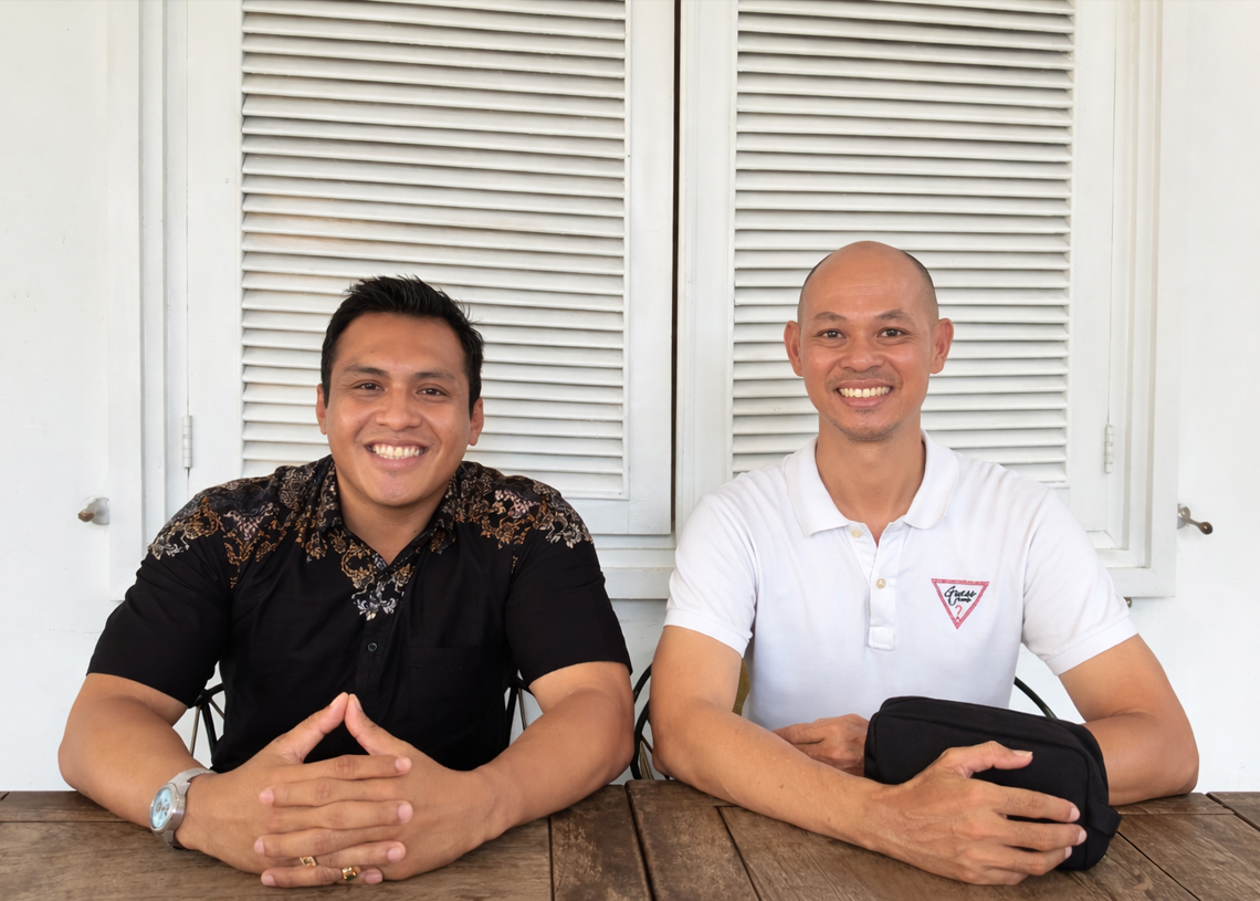 Ariawan Surya Librata, S.H (kiri) didampingi Kendrick Reinaldo Maxi, S.H. -BALITOPIK