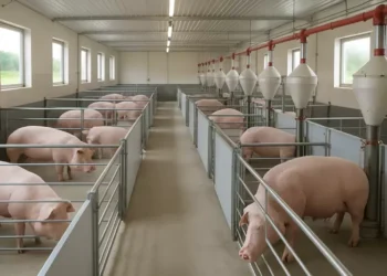 Ilustrasi ternak babi. -IST/AI