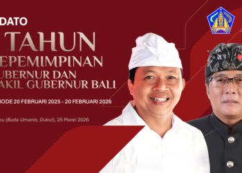 Poster pidato 1 tahun Koster-Giri. -IST/BALITOPIK.COM