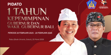 Poster pidato 1 tahun Koster-Giri. -IST/BALITOPIK.COM