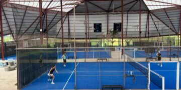 Foto: Lapangan olahraga jungel padel di Mengwi, Badung. -Balitopik.com