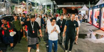 Bupati Badung dan Wakil Bupati Badung I Wayan Adi Arnawa dan Bagus Alit Sucipta saat mengunjungi Festival budaya Badung Caka Fest tahun 2026. -IST/BALITOPIK.COM