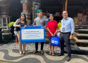 BRI Branch Office Kuta kembali menyalurkan bantuan Tanggung Jawab Sosial dan Lingkungan (TJSL). -IST/BALITOPIK.COM