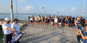 Peluncuran kegiatan Run For Rivers 2026 di Dermaga Ikan Kedonganan. -IST/BALITOPIK.COM