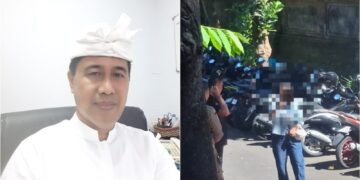 Kolase: Kepala Biro Humas dan Protokol Setda Provinsi Bali, Ida Bagus Surja Manuaba dan seorang jurnalis yang dibatasi saat peliputan. -IST/BALITOPIK.COM