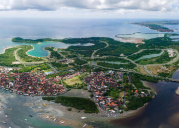 Foto udara Kura-Kura Bali. -IST/BALITOPIK.COM