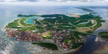 Foto udara Kura-Kura Bali. -IST/BALITOPIK.COM