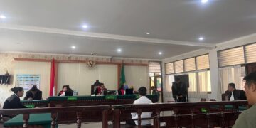 Suasana persidangan kasus PT UKI di Pengadilan Negeri Denpasar