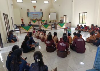 BEM Universitas Warmadewa menggelar aksi sosial berupa talkshow pengelolaan sampah yang berkelanjutan. -IST/BALITOPIK.COM